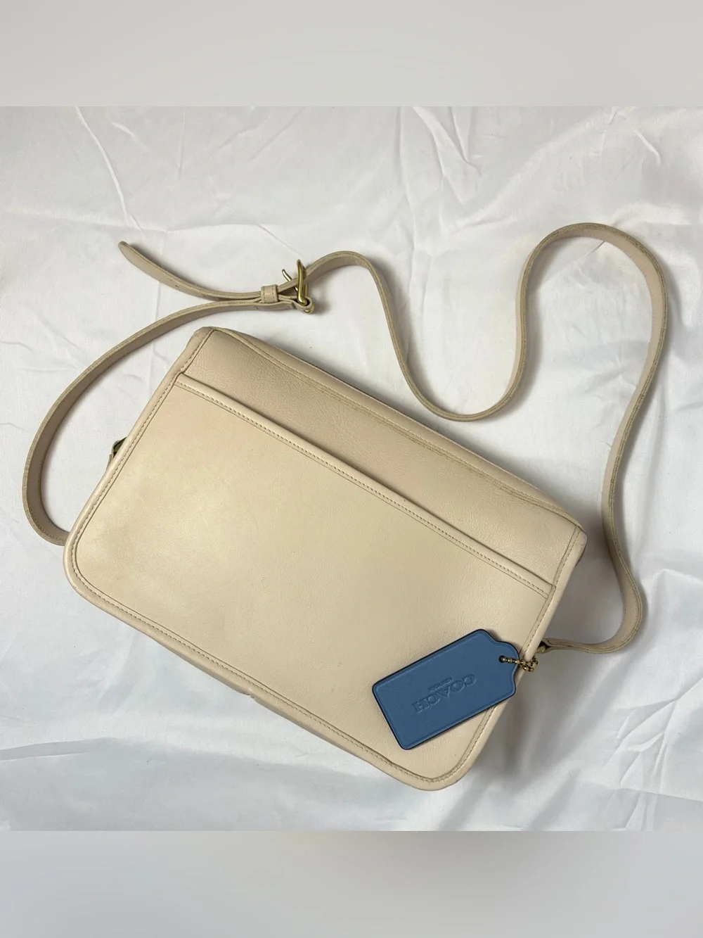 Vintage Coach Carson Crossbody Bag 9939 USA Made - Bone | Exceptional Condition